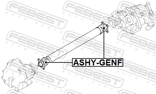 FEBEST ASHY-GENF Joint, propshaft