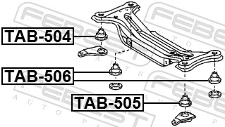 Mounting, support frame/subframe TAB-505