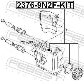 FEBEST 2376-9N2F-KIT Repair Kit, brake caliper