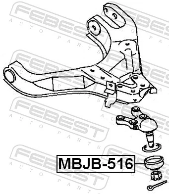 Repair kit, supporting/ball joint MBJB-516