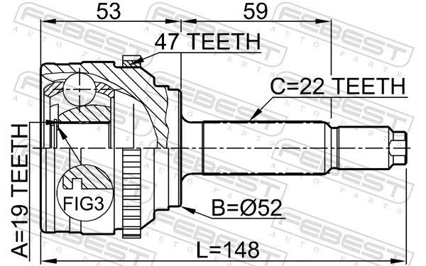 Joint Kit, drive shaft 1110-008A47