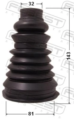 Bellow Kit, drive shaft 2417P-LOG