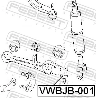 Repair kit, supporting/ball joint VWBJB-001