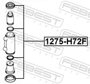 FEBEST 1275-H72F Repair Kit, brake caliper