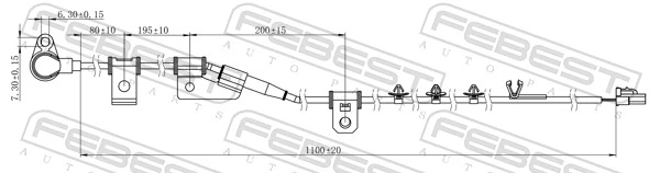 Sensor, Kelajuan Roda 12606-006