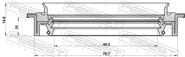 Shaft Seal, drive shaft 95JDS-46701015C