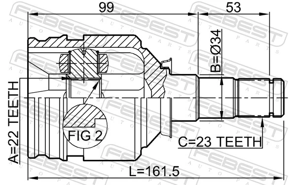 Joint Kit, drive shaft 0111-2NZFE