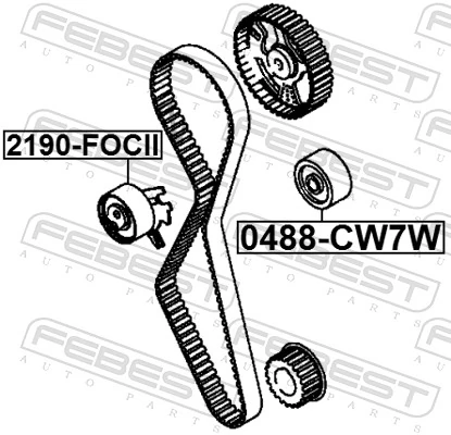 Tensioner, timing belt 2190-FOCII