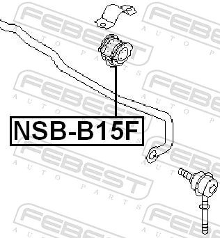Mounting, stabiliser bar NSB-B15F