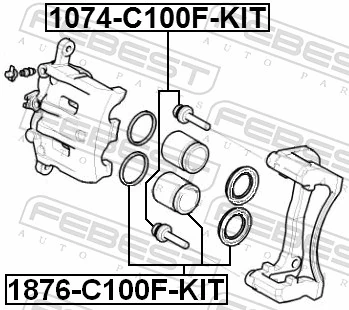 Repair Kit, brake caliper 1876-C100F-KIT