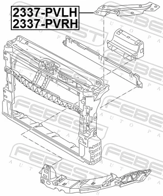 FEBEST 2337-PVRH Mounting, vehicle frame