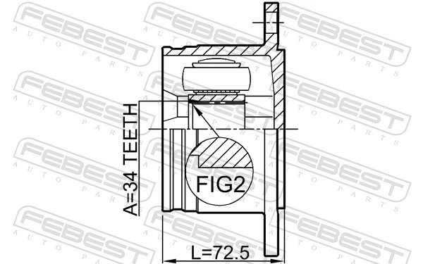 Joint Kit, drive shaft 1211-TERRH
