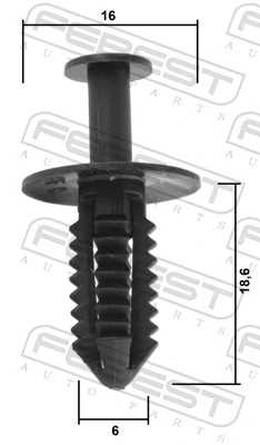 FEBEST 88570-174 Clip, trim/protection strip