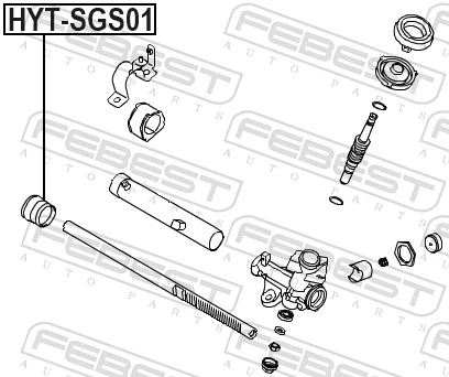 FEBEST HYT-SGS01 Bush, steering shaft