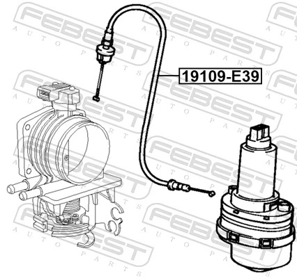 FEBEST 19109-E39 Accelerator Cable