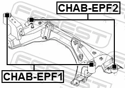 Repair Kit, axle beam CHAB-EPF1