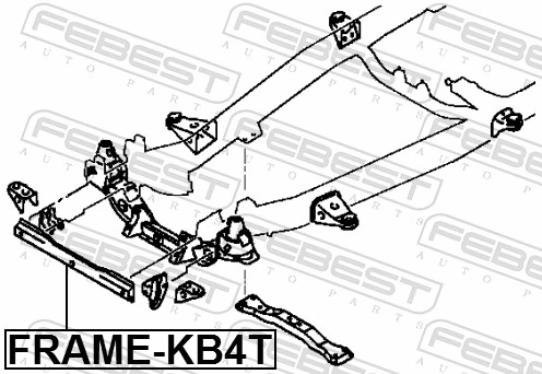 FEBEST FRAME-KB4T Axle Beam
