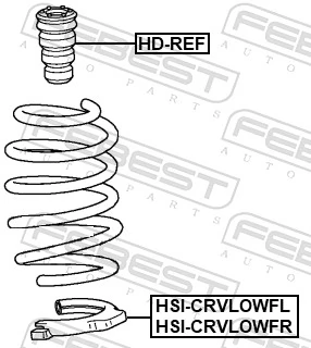 FEBEST HSI-CRVLOWFR Spring Seat