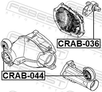 Mounting, differential CRAB-044