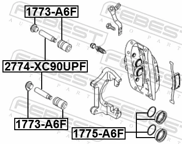 Repair Kit, brake caliper 1775-A6F