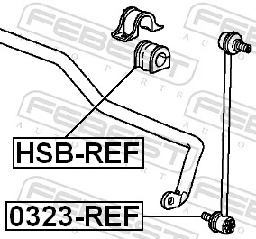 Mounting, stabiliser bar HSB-REF