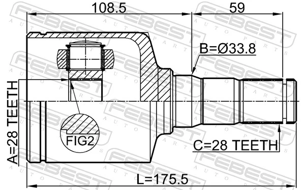 Joint Kit, drive shaft 2111-CNGAMTLH