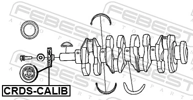 FEBEST CRDS-CALIB Belt Pulley, crankshaft