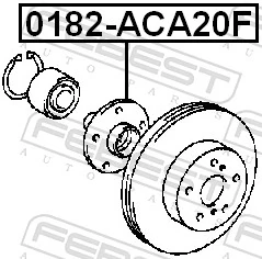 FEBEST 0182-ACA20F Wheel Hub