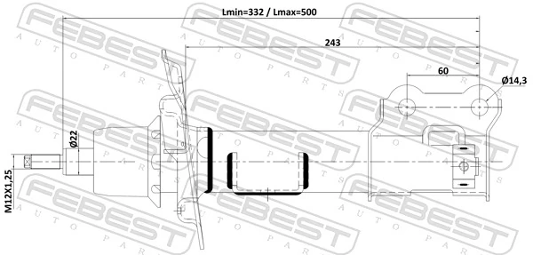 Shock Absorber 12110-014FL