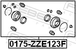 Repair Kit, brake caliper 0175-ZZE123F
