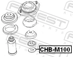 Rolling Bearing, suspension strut support mount CHB-M100