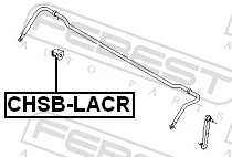 Mounting, stabiliser bar CHSB-LACR