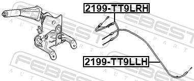 Cable Pull, parking brake 2199-TT9LRH