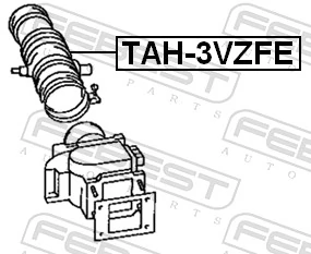 FEBEST TAH-3VZFE Hose, air supply