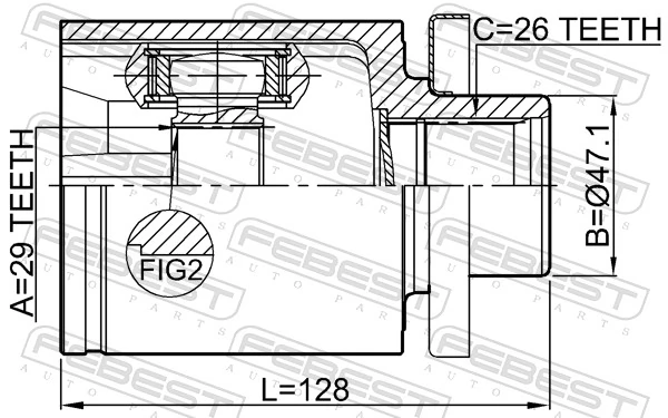 Joint Kit, drive shaft 2311-T5ATLH