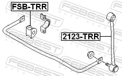 FEBEST 2123-TRR Link/Coupling Rod, stabiliser bar