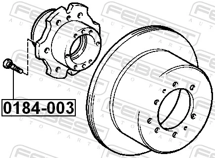 Wheel Stud 0184-003