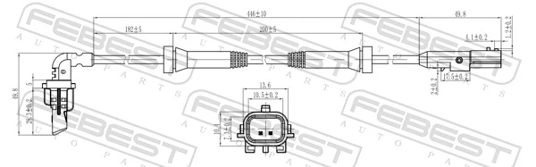Sensor, wheel speed 24606-007