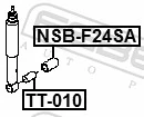 FEBEST NSB-F24SA Spacer Bush, shock absorber