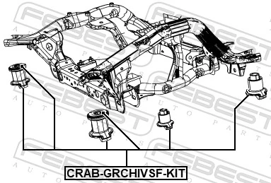 Repair Kit, axle beam CRAB-GRCHIVSF-KIT