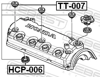 FEBEST HCP-006 Seal Ring, spark plug shaft