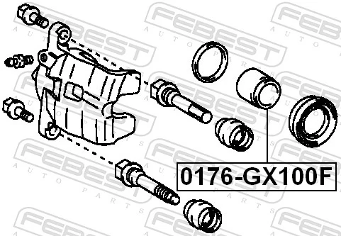 Piston, brake caliper 0176-GX100F