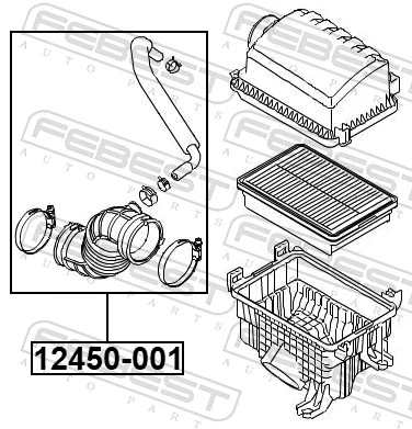 FEBEST 12450-001 Hose, air supply