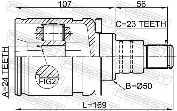 Joint Kit, drive shaft 0111-GSU45LH