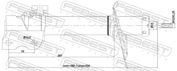 Shock Absorber 02110-006FR