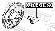 Wheel Brake Cylinder 0278-B10RS