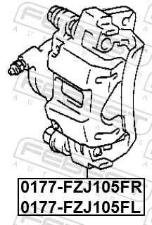 Brake Caliper 0177-FZJ105FL