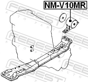 Mounting, engine NM-V10MR