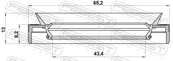 Shaft Seal, differential 95MEY-45650913R