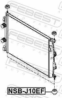 FEBEST NSB-J10EF Mounting, radiator